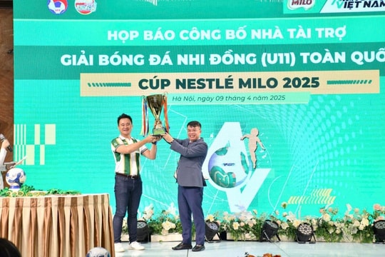 55 đội bóng tham dự Giải bóng đá Nhi đồng (U11) toàn quốc 2025
