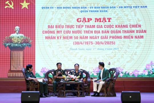 Quận Thanh Xuân gặp mặt đại biểu tham gia cuộc kháng chiến chống Mỹ cứu nước