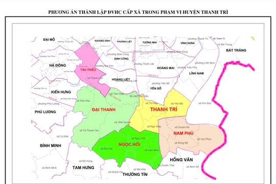 Thanh Trì: Dự kiến còn 5 xã sau sắp xếp đơn vị hành chính