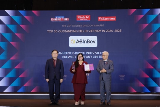 AB InBev 4 năm được vinh danh tại giải thưởng Rồng Vàng
