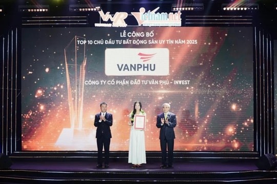 Văn Phú - Invest liên tiếp lọt top 10 chủ đầu tư uy tín