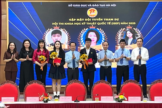 Dự án của học sinh Hà Nội dự thi khoa học kỹ thuật quốc tế năm 2025: Tự hào là những “đại sứ tri thức” của Thủ đô
