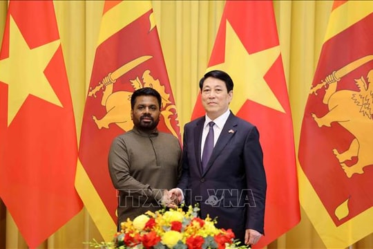 Việt Nam - Sri Lanka phấn đấu đạt mục tiêu kim ngạch song phương 1 tỷ USD