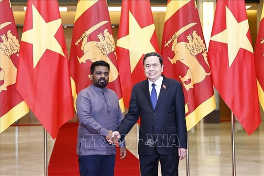 Chủ tịch Quốc hội Trần Thanh Mẫn hội kiến Tổng thống Sri Lanka