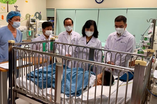 Bệnh nhi bị tai nạn ở Nam Định có nhiều tiến triển tích cực