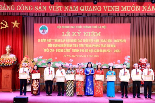 Hà Nội: Biểu dương 112 tập thể, cá nhân tiêu biểu "Tuổi cao gương sáng"