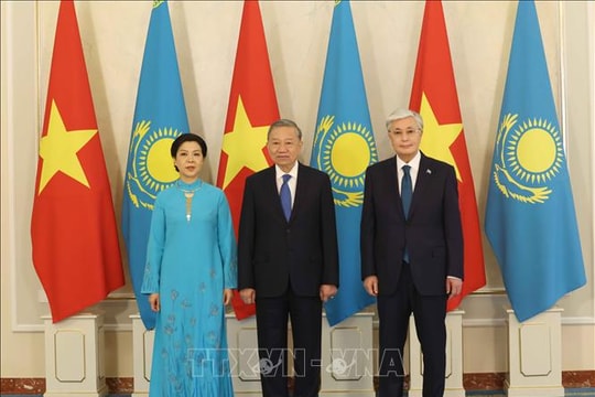 Lễ đón Tổng Bí thư Tô Lâm và Phu nhân thăm cấp Nhà nước Cộng hòa Kazakhstan