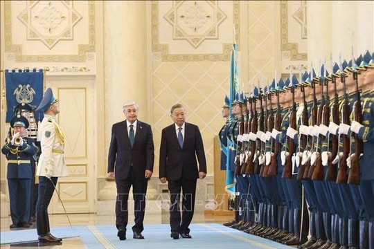 Lễ đón Tổng Bí thư Tô Lâm và Phu nhân thăm cấp Nhà nước Cộng hòa Kazakhstan