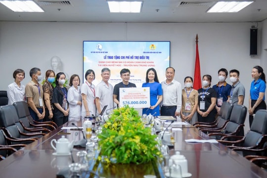 Hỗ trợ điều trị cho bệnh nhi có hoàn cảnh khó khăn