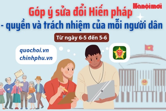 Góp ý sửa Hiến pháp: Dễ dàng, minh bạch, mọi người dân đều có thể tham gia