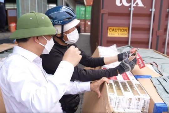 TP Hồ Chí Minh Gần 400.000 bao thuốc lá lậu trong container hàng xuất sang Australia
