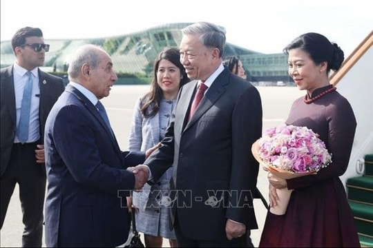 Tổng Bí thư Tô Lâm và Phu nhân bắt đầu thăm cấp Nhà nước Cộng hòa Azerbaijan