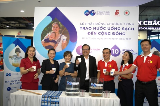 P&G Việt Nam tiếp tục chương trình trao nước uống sạch cùng Sài Gòn Co.op