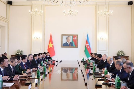 Tổng Bí thư Tô Lâm hội đàm với Tổng thống Azerbaijan Ilham Aliyev