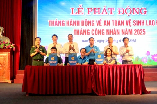 Hoài Đức phát động Tháng hành động về An toàn, vệ sinh lao động và Tháng Công nhân năm 2025