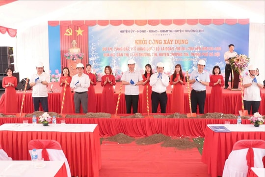 Đầu tư gần 500 tỷ đồng nâng cấp, mở rộng quốc lộ 1A - đoạn thị trấn Thường Tín