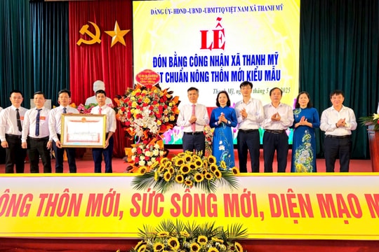 Xã Thanh Mỹ - đơn vị thứ 2 của thị xã Sơn Tây đón nông thôn mới kiểu mẫu