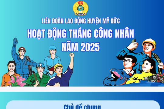LĐLĐ huyện Mỹ Đức tổ chức nhiều hoạt động trong Tháng Công nhân