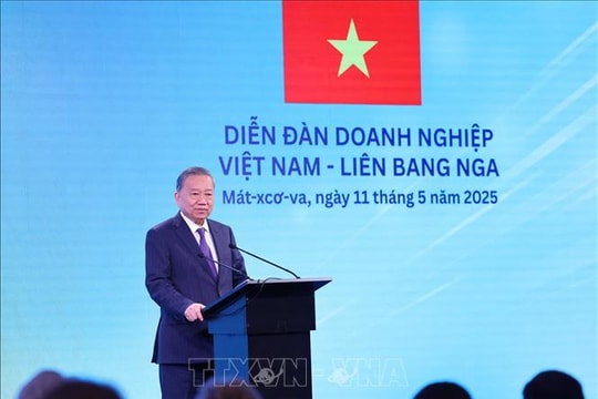 Tổng Bí thư Tô Lâm dự Diễn đàn doanh nghiệp Việt Nam - Liên bang Nga