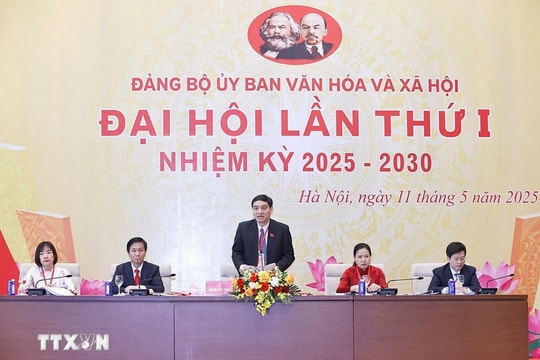 Chủ tịch Quốc hội Trần Thanh Mẫn dự Đại hội Đảng bộ Ủy ban Văn hóa và Xã hội