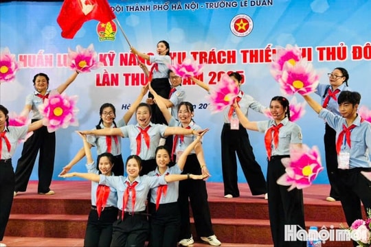 Gần 40 trại sinh hoàn thành huấn luyện kỹ năng phụ trách thiếu nhi Thủ đô