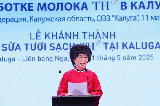 Tập đoàn TH khánh thành Nhà máy chế biến sữa công suất hàng đầu Liên bang Nga
