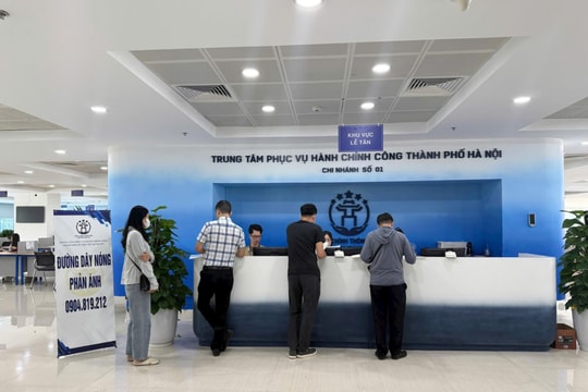 Chi nhánh 1, Trung tâm Phục vụ hành chính công không phát số thứ tự trực tiếp từ 13-5