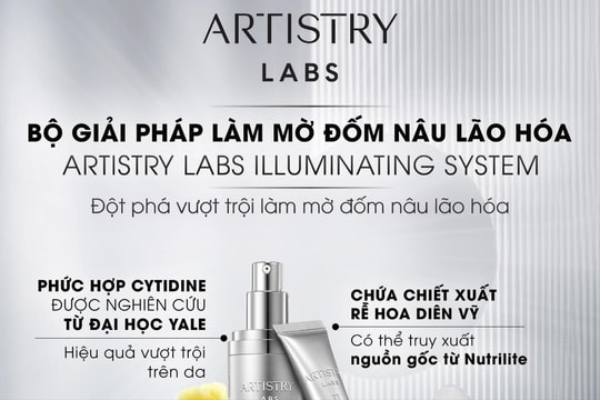 Amway Việt Nam ra mắt bộ giải pháp làm mờ đốm nâu lão hóa Artistry Labs Illuminating System