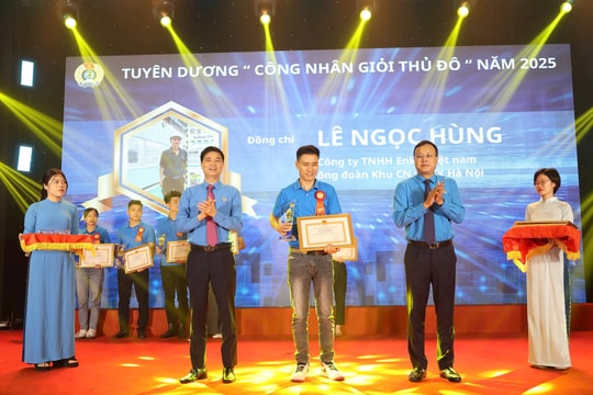 Hà Nội: Vinh danh 100 công nhân giỏi