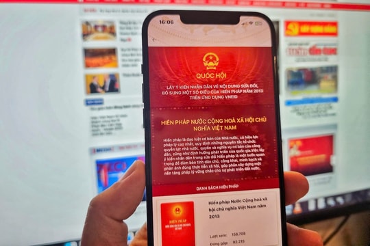 Hà Nội yêu cầu 100% cán bộ, công chức, viên chức góp ý sửa Hiến pháp năm 2013 trên ứng dụng VneID
