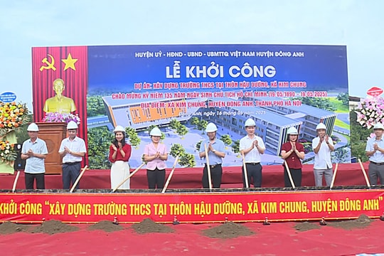Đông Anh khởi công nhiều dự án chào mừng 135 năm Ngày sinh Chủ tịch Hồ Chí Minh