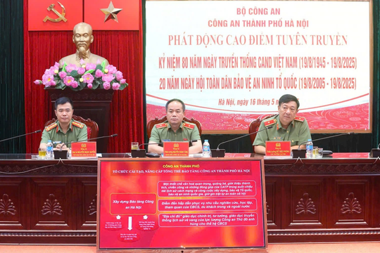 Hà Nội: Phát động cao điểm tuyên truyền 80 năm Ngày truyền thống Công an nhân dân