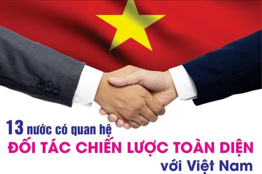 13 nước có quan hệ Đối tác Chiến lược toàn diện với Việt Nam
