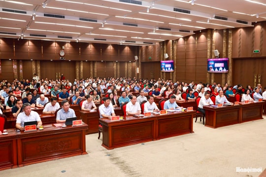 Hơn 75.000 cán bộ, đảng viên Hà Nội dự hội nghị toàn quốc quán triệt triển khai hai nghị quyết quan trọng