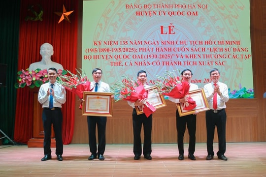 Quốc Oai phát hành cuốn sách lịch sử Đảng bộ huyện giai đoạn 1930-2025