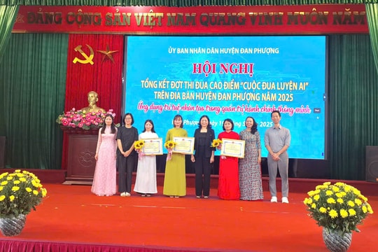 Đan Phượng: 95% cán bộ, công chức, viên chức, người lao động tham gia “Cuộc đua luyện AI”