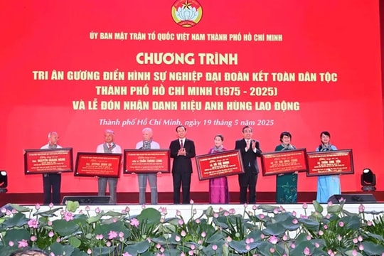 TP Hồ Chí Minh tri ân 60 gương điển hình sự nghiệp đại đoàn kết toàn dân tộc