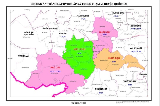 Quốc Oai: Dự kiến trụ sở cơ quan hành chính - chính trị 4 xã mới