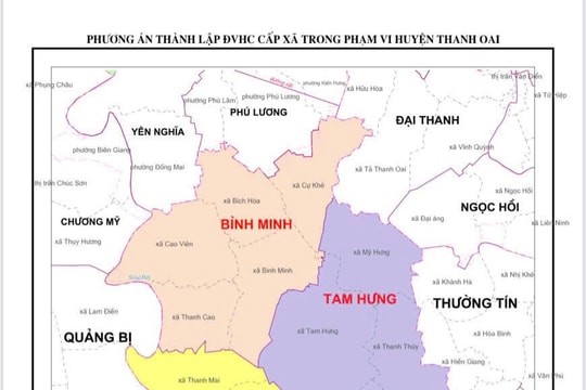 Xã Thanh Oai mới có trụ sở tại Huyện ủy, HĐND, UBND, Ủy ban MTTQ huyện Thanh Oai hiện nay