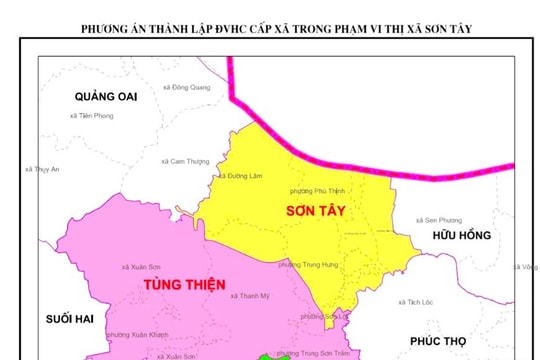 Sơn Tây: Xác định vị trí đặt trụ sở hành chính các đơn vị sau sắp xếp