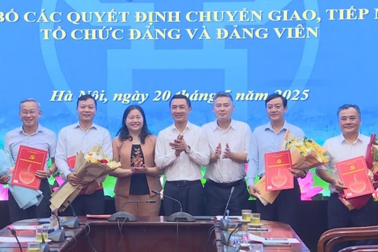 Đảng ủy UBND thành phố Hà Nội tiếp nhận 4 đảng bộ tổng công ty