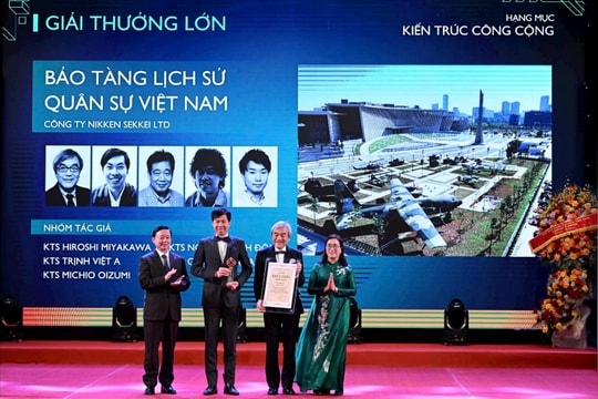 Công trình Bảo tàng Lịch sử quân sự Việt Nam nhận Giải thưởng Lớn - Giải thưởng Kiến trúc quốc gia 2024-2025
