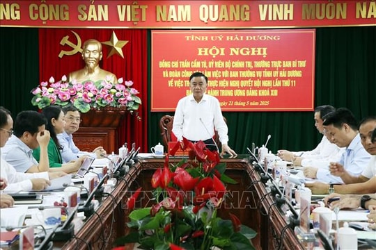 Thường trực Ban Bí thư Trần Cẩm Tú: Tuyệt đối không để tình trạng cục bộ địa phương trong sắp xếp nhân sự