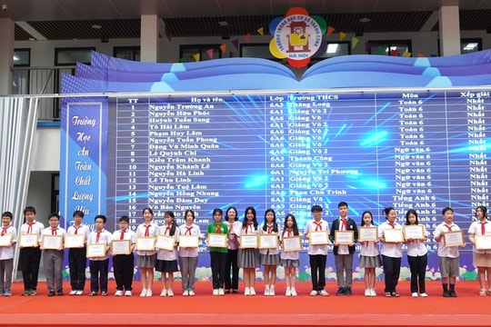 Vinh danh 112 học sinh đoạt giải Nhất Olympic các môn văn hóa