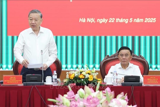 Tổng Bí thư Tô Lâm làm việc với Ủy ban Kiểm tra Trung ương