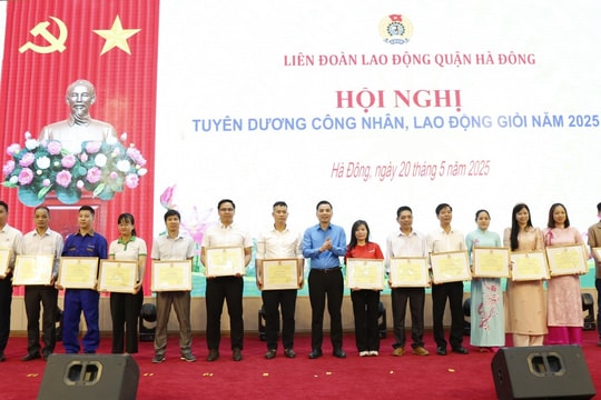 Hà Đông: Biểu dương 60 công nhân lao động giỏi năm 2025