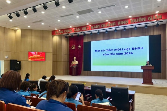Công đoàn ngành Xây dựng Hà Nội tập huấn Luật Bảo hiểm xã hội năm 2024 cho CNVCLĐ