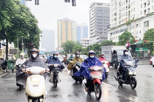 Bắc Bộ có mưa vừa, mưa to và dông