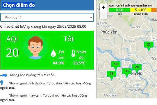 “Sắc xanh” bao phủ thành phố Hà Nội