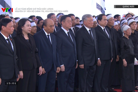 Nguyên Chủ tịch nước Trần Đức Lương an nghỉ tại chân núi Dông Bồ, quê hương Quảng Ngãi